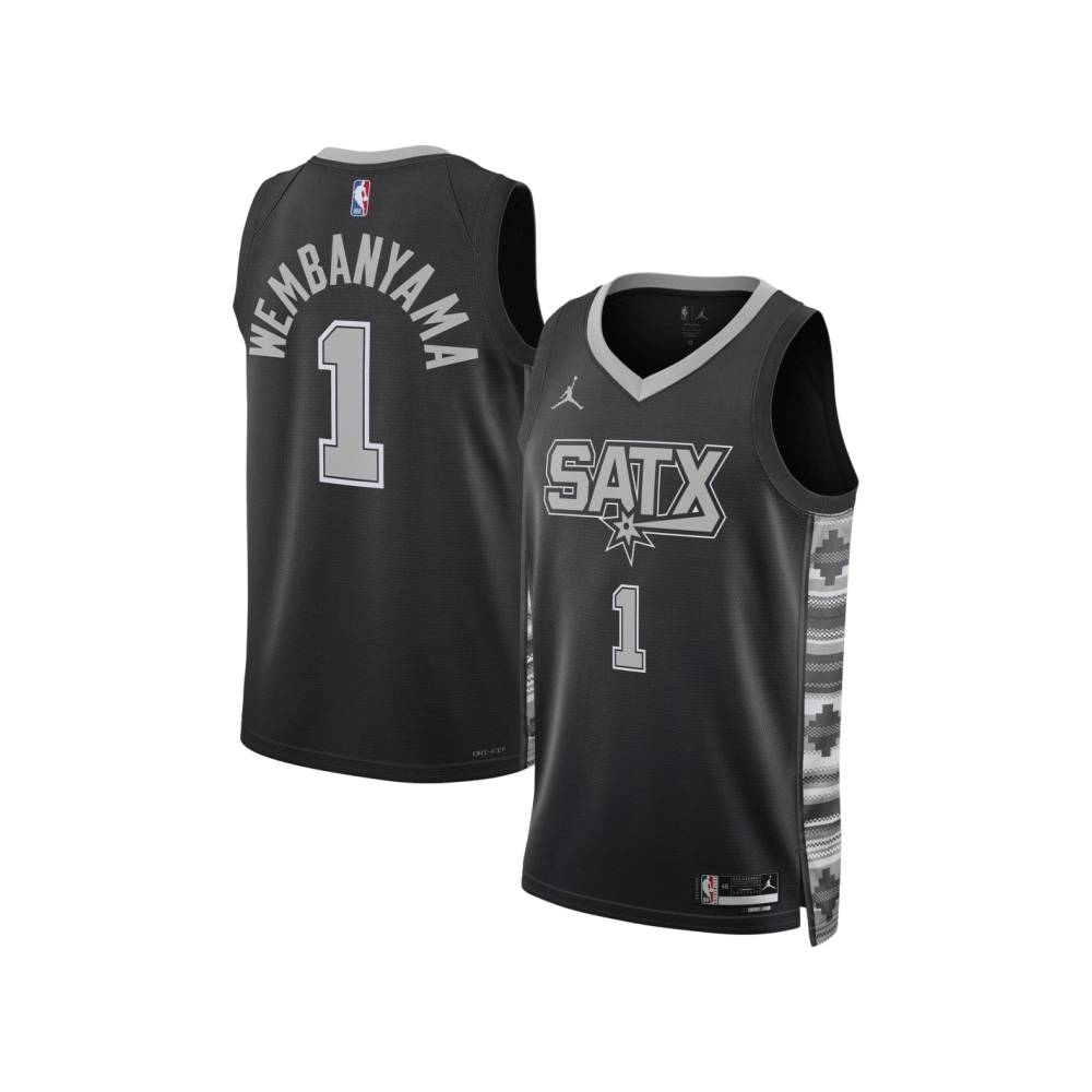 Unisex San Antonio Spurs Victor Wembanyama Black Swingman Jersey - Statement Edition,San Antonio Spurs,NBA,JERSEY with free ship