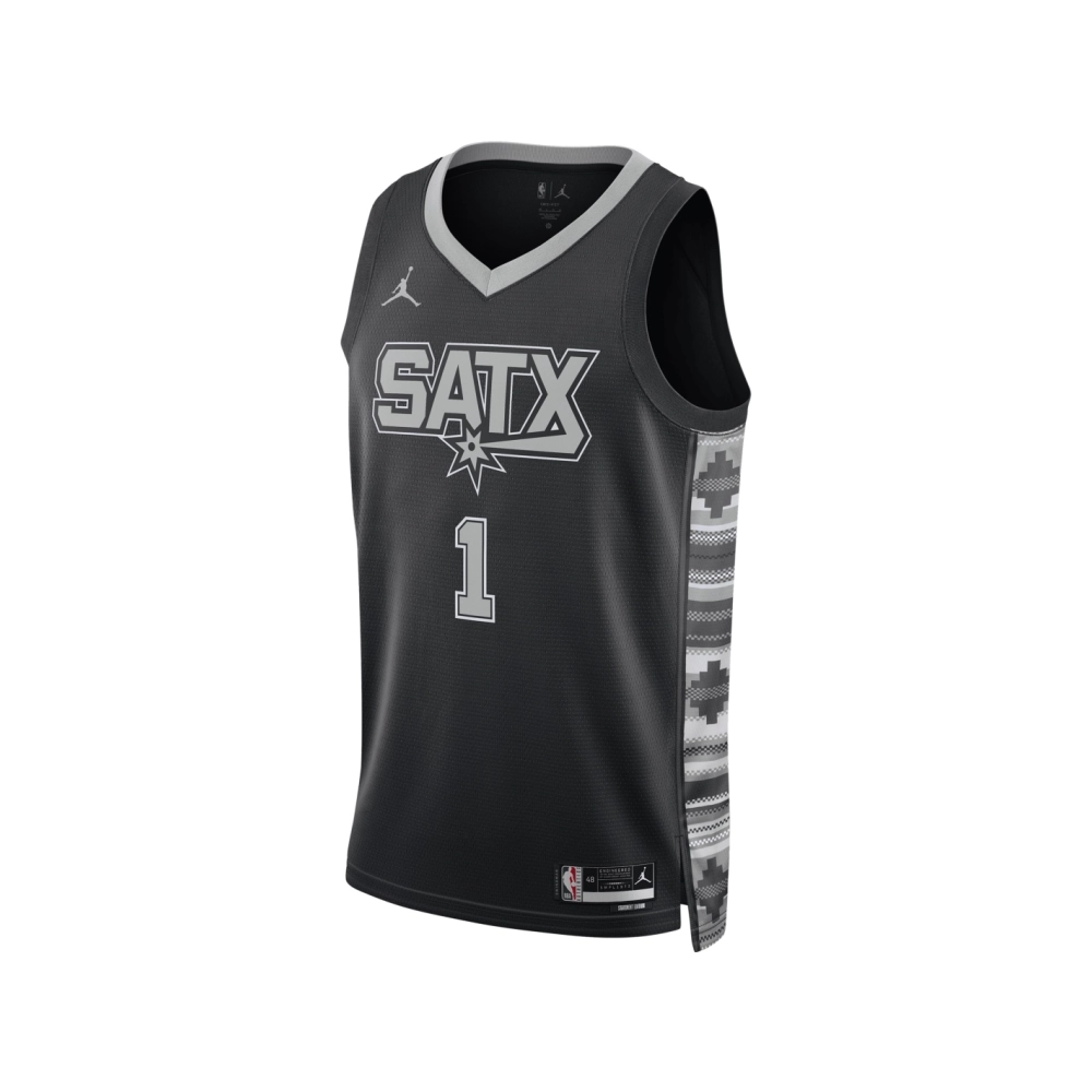 Unisex San Antonio Spurs Victor Wembanyama Black Swingman Jersey - Statement Edition,San Antonio Spurs,NBA,JERSEY with free ship