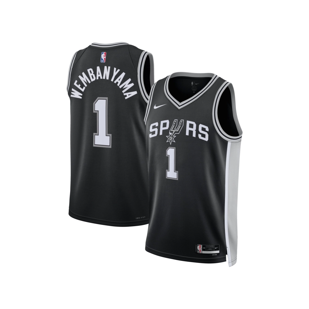 Unisex San Antonio Spurs Victor Wembanyama Black 2023 NBA Draft First Round Pick Swingman Jersey - Icon Edition,San Antonio Spur