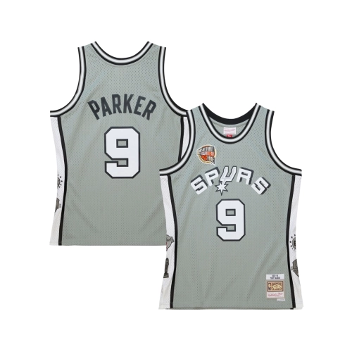 Unisex San Antonio Spurs Tony Parker Gray Hall of Fame Class of 2023 Throwback Swingman Jersey,San Antonio Spurs,NBA,JERSEY with