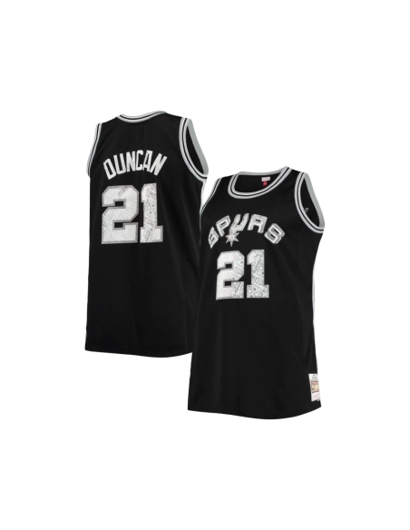 Mens San Antonio Spurs Tim Duncan Black Big Tall 1998 99 NBA 75th Anniversary Diamond Swingman Jersey,San Antonio Spurs,NBA,JERS