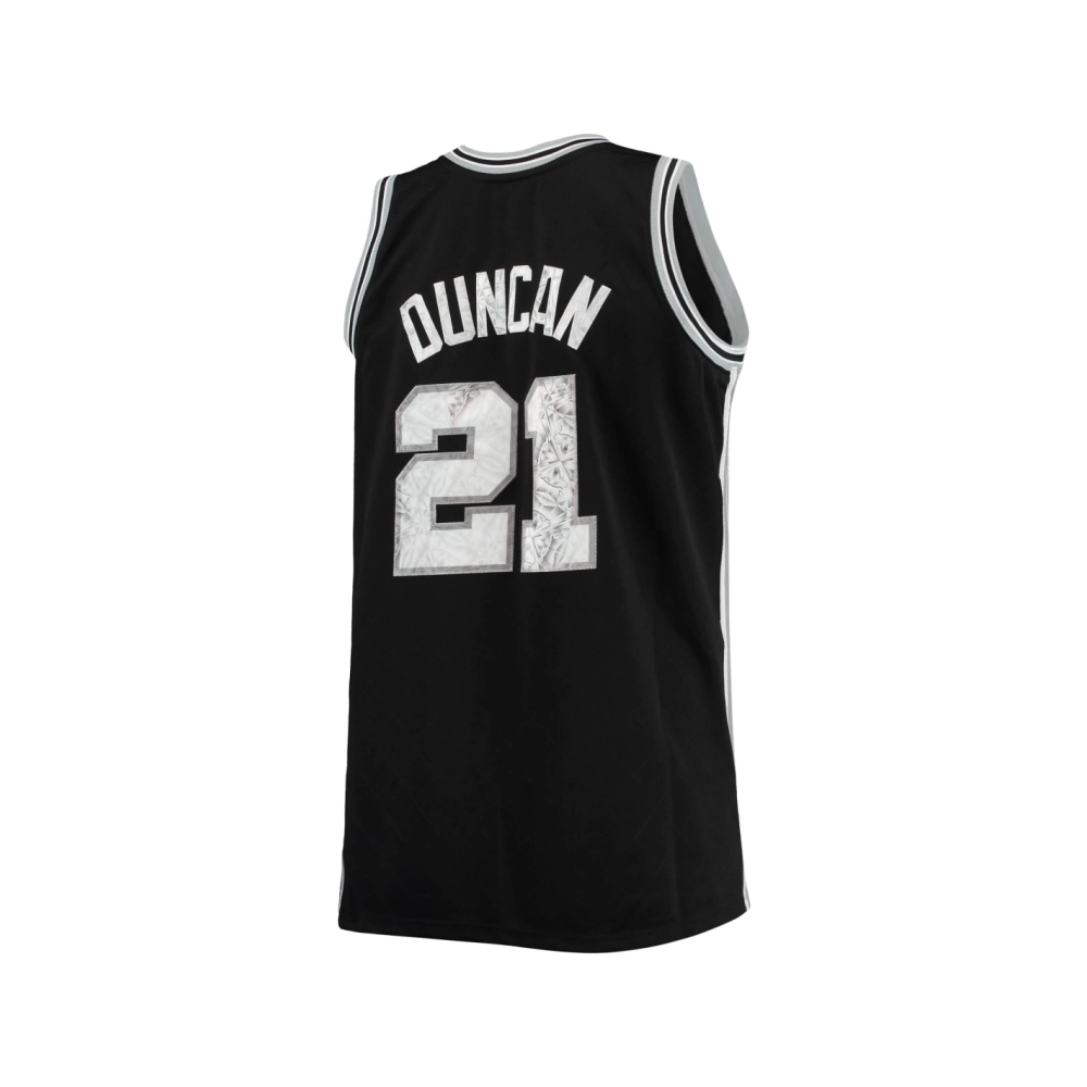 Mens San Antonio Spurs Tim Duncan Black Big Tall 1998 99 NBA 75th Anniversary Diamond Swingman Jersey,San Antonio Spurs,NBA,JERS
