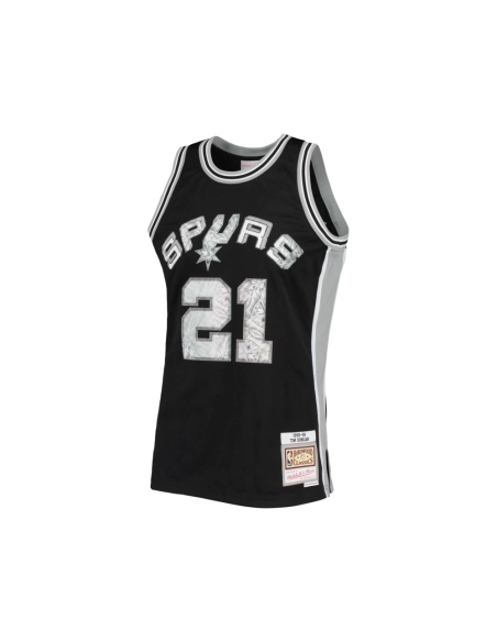 Mens San Antonio Spurs Tim Duncan Black 1998 99 Hardwood Classics NBA 75th Anniversary Diamond Swingman Jersey,San Antonio Spurs