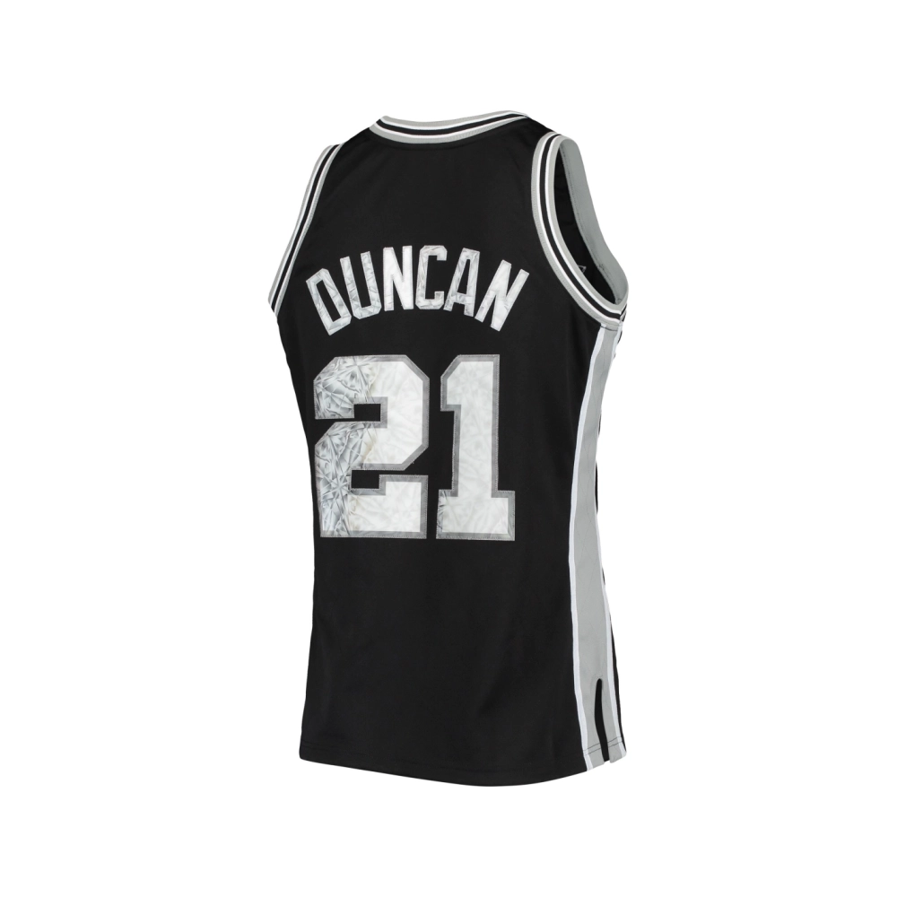 Mens San Antonio Spurs Tim Duncan Black 1998 99 Hardwood Classics NBA 75th Anniversary Diamond Swingman Jersey,San Antonio Spurs
