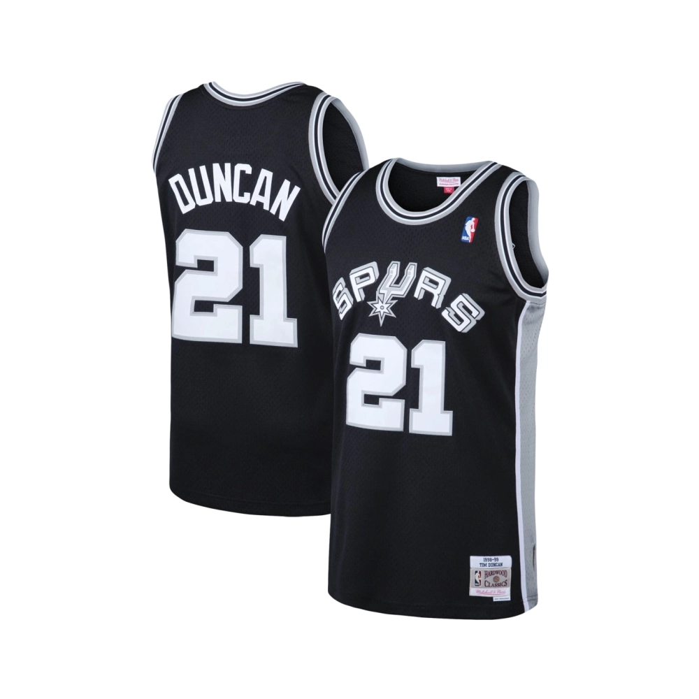 Mens San Antonio Spurs Tim Duncan Black 1998 99 Big Tall Hardwood Classics Swingman Jersey,San Antonio Spurs,NBA,JERSEY with fre