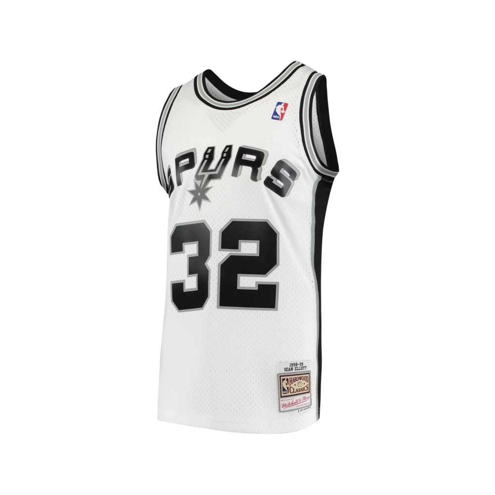 Mens San Antonio Spurs Sean Elliott White 1998 99 Hardwood Classics Swingman Jersey,San Antonio Spurs,NBA,JERSEY with free shipp