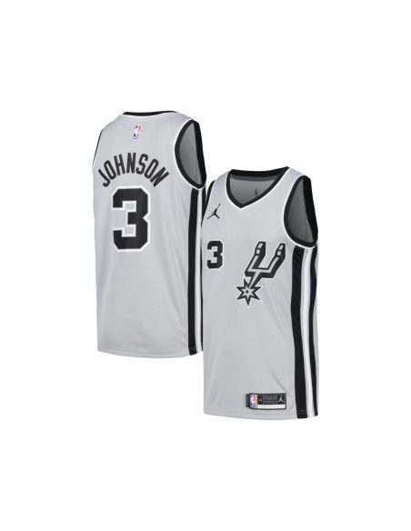 Mens San Antonio Spurs Keldon Johnson Silver Swingman Player Jersey - Statement Edition,San Antonio Spurs,NBA,JERSEY with free s