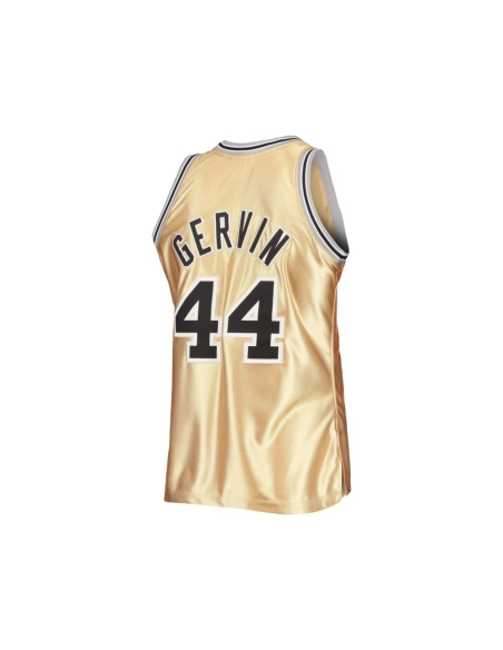 Mens San Antonio Spurs George Gervin Gold 75th Anniversary 1977 78 Hardwood Classics Swingman Jersey,San Antonio Spurs,NBA,JERSE