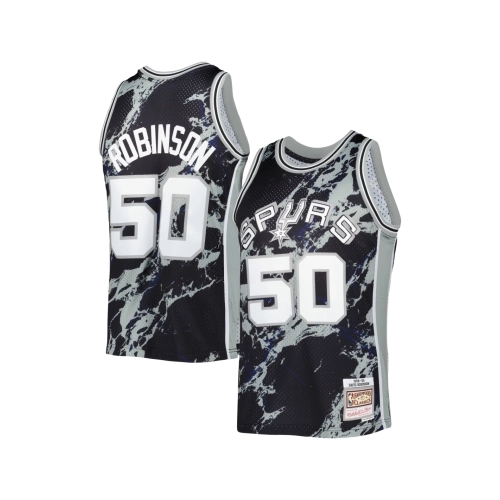 Mens San Antonio Spurs David Robinson Black 1998 99 Hardwood Classics Marble Swingman Jersey,San Antonio Spurs,NBA,JERSEY with f
