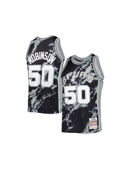 Mens San Antonio Spurs David Robinson Black 1998 99 Hardwood Classics Marble Swingman Jersey,San Antonio Spurs,NBA,JERSEY with f