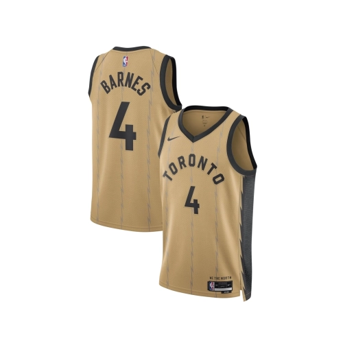 Unisex Toronto Raptors Scottie Barnes Gold 2023 24 Swingman Jersey - City Edition,Toronto Raptors,NBA,JERSEY with free shipping