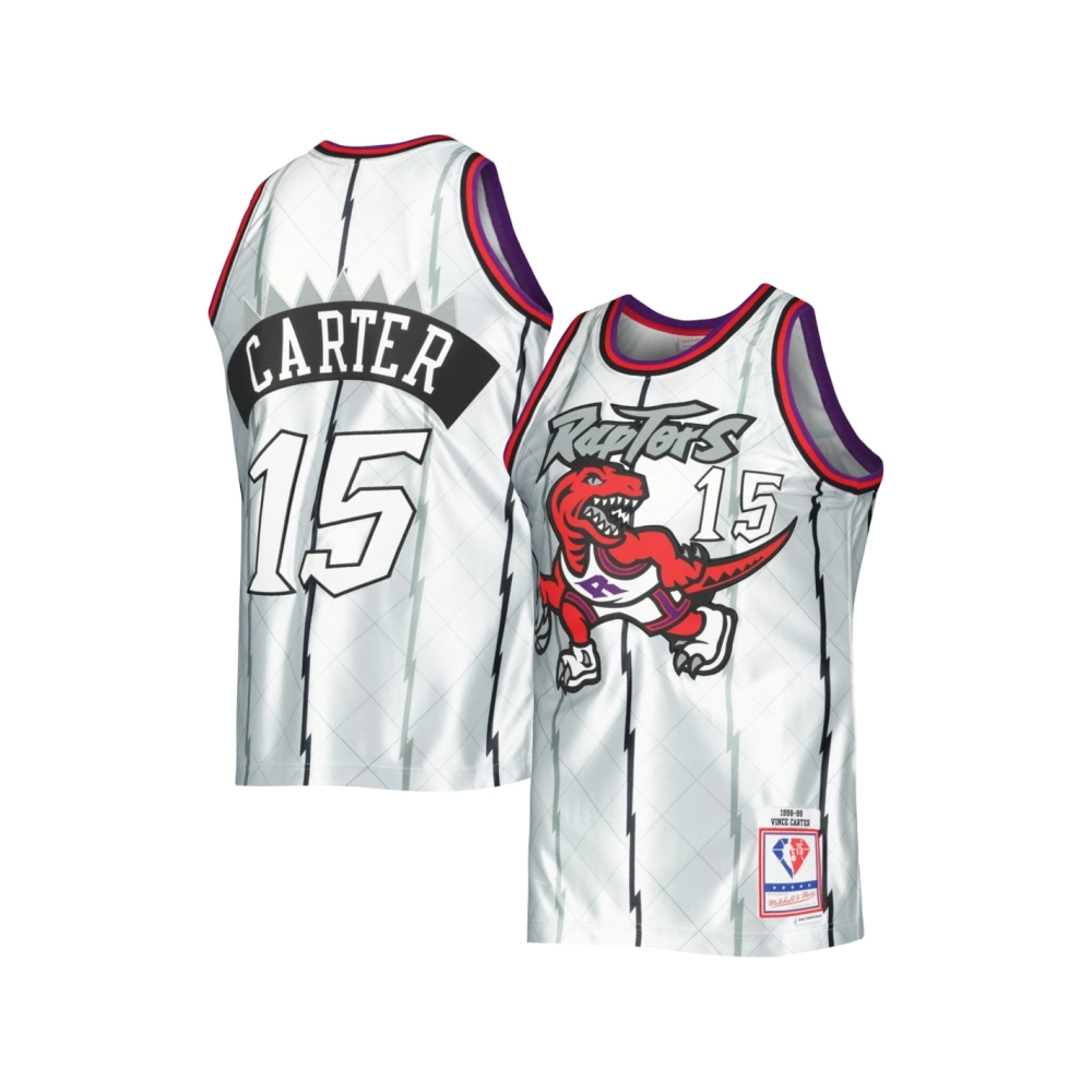 Mens Toronto Raptors Vince Carter Platinum 1998 99 Hardwood Classics 75th Anniversary Swingman Jersey,Toronto Raptors,NBA,JERSEY