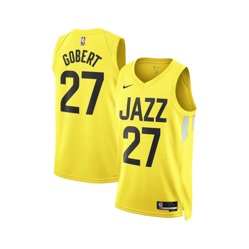 Unisex Utah Jazz Rudy Gobert Gold Swingman Jersey - Icon Edition,Utah Jazz,NBA,JERSEY with free shipping