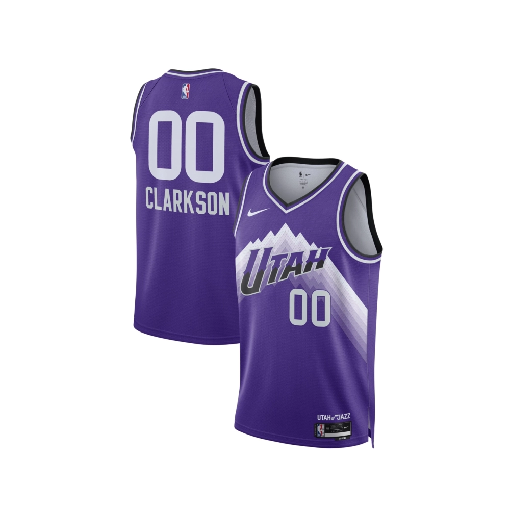Unisex Utah Jazz Jordan Clarkson Purple 2023 24 Swingman Jersey - City Edition,Utah Jazz,NBA,JERSEY with free shipping