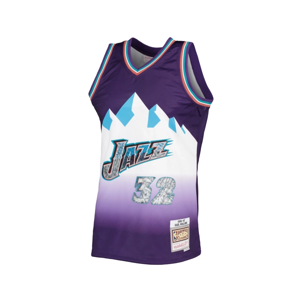 Mens Utah Jazz Karl Malone Purple 1996 97 Hardwood Classics NBA 75th Anniversary Diamond Swingman Jersey,Utah Jazz,NBA,JERSEY wi