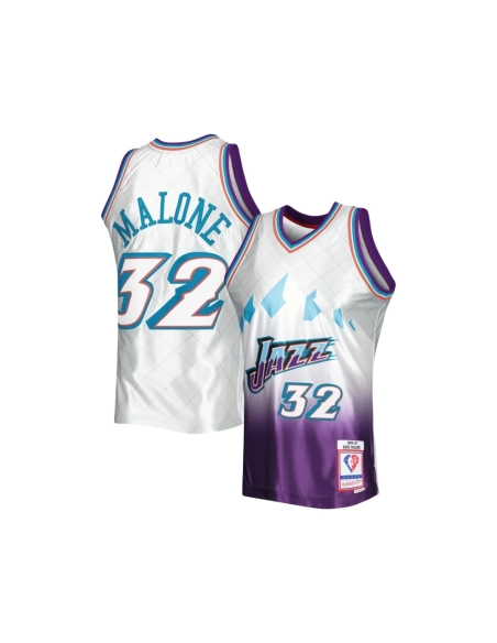 Mens Utah Jazz Karl Malone Platinum 1996 97 Hardwood Classics 75th Anniversary Swingman Jersey,Utah Jazz,NBA,JERSEY with free sh