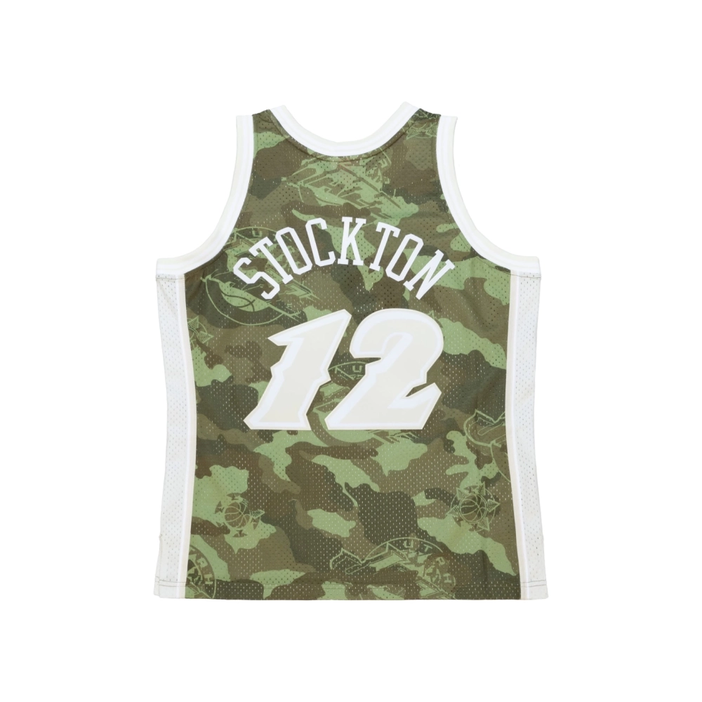 Mens Utah Jazz John Stockton Camo Hardwood Classics 1998 99 Ghost Green Swingman Jersey,Utah Jazz,NBA,JERSEY with free shipping