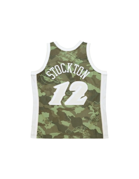 Mens Utah Jazz John Stockton Camo Hardwood Classics 1998 99 Ghost Green Swingman Jersey,Utah Jazz,NBA,JERSEY with free shipping