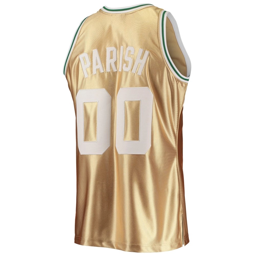 Mens Boston Celtics Robert Parish Gold 75th Anniversary 1985 86 Hardwood Classics Swingman Jersey,Boston Celtics,NBA,JERSEY with