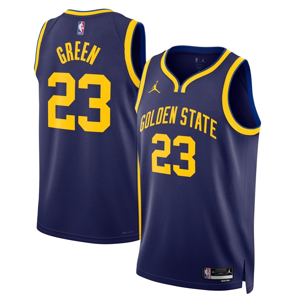 Unisex Golden State Warriors Draymond Green Navy Swingman Jersey - Statement Edition,Golden State Warriors,NBA,JERSEY with free 