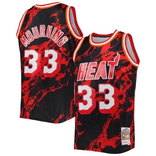 Mens Miami Heat Alonzo Mourning Black 1996 97 Hardwood Classics Marble Swingman Jersey,Miami Heat,NBA,JERSEY with free shipping