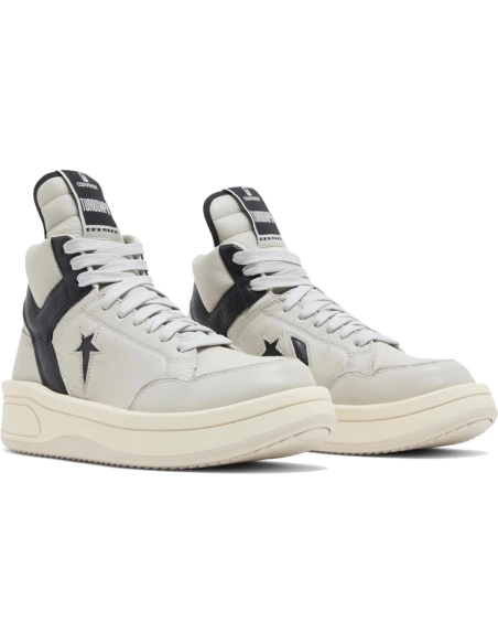 Rick Owens x DRKSHDW TURBOWPN Mid Oyster Black,RICK OWENS