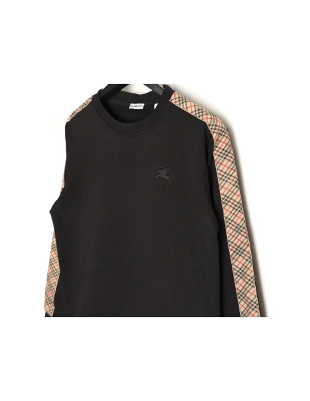 Burberry Side Check Web Crew Neck Sweatshirt TSK1,Burberry