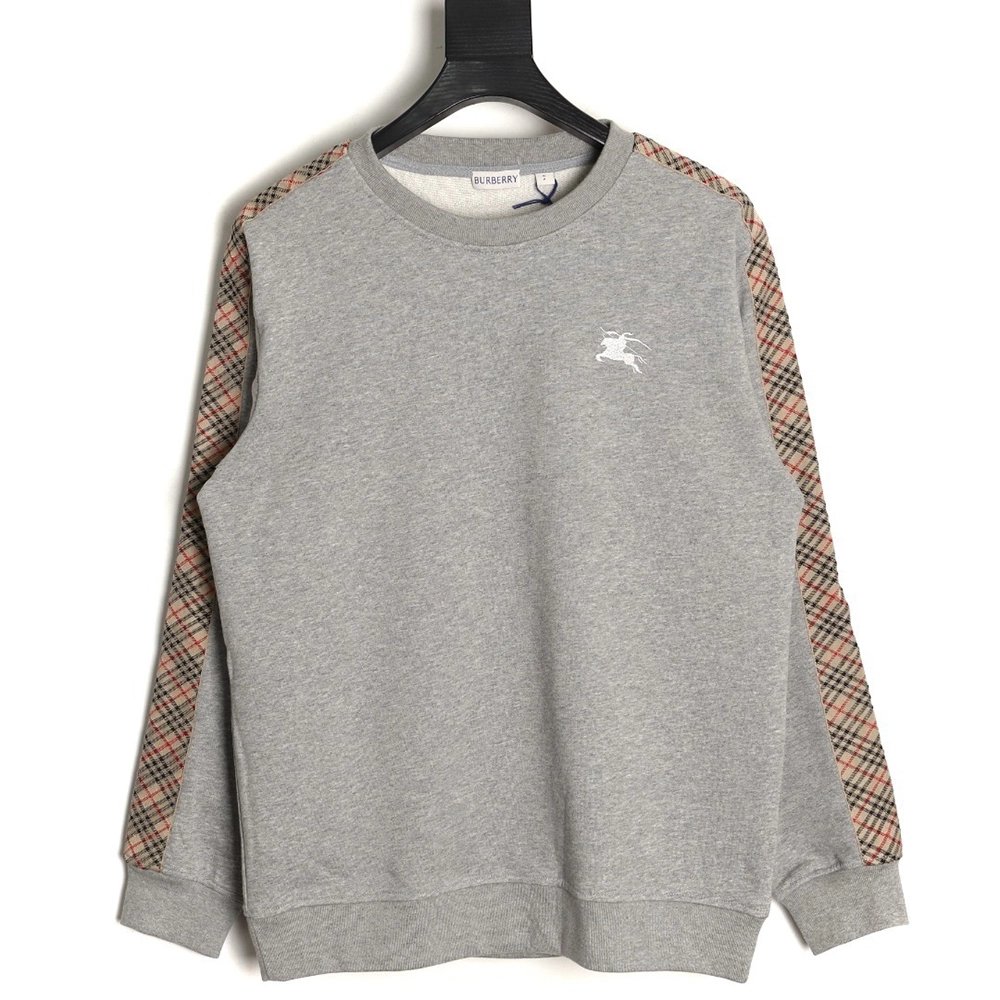 Burberry Side Check Web Crew Neck Sweatshirt,Burberry