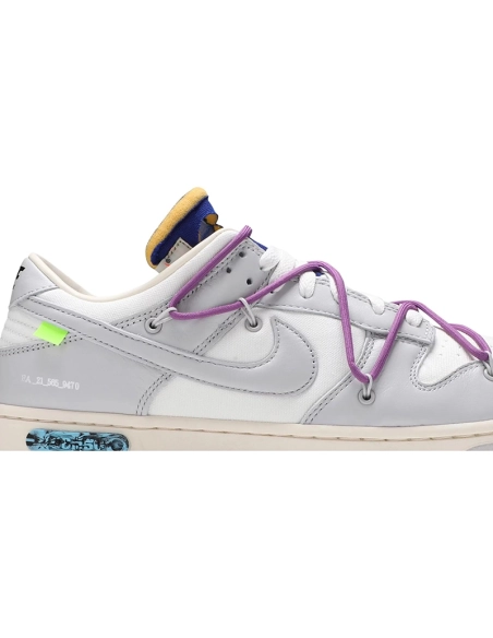 OffWhite x Dunk Low Lot 48 of 50,Dunk SB,NIKE SHOES Reps