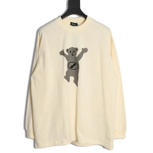 We11done Double-sided cute bear print long sleeve TSK2,We11done