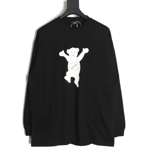 We11done Double-sided cute bear print long sleeve TSK1,We11done