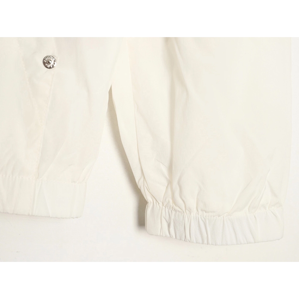 Prada chest red stripe zip-up hooded jacket,Prada