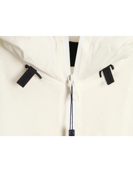 Prada chest red stripe zip-up hooded jacket,Prada