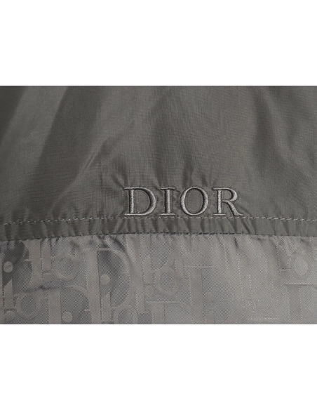 Dior chest letter logo full print patchwork hooded jacket,Dior
