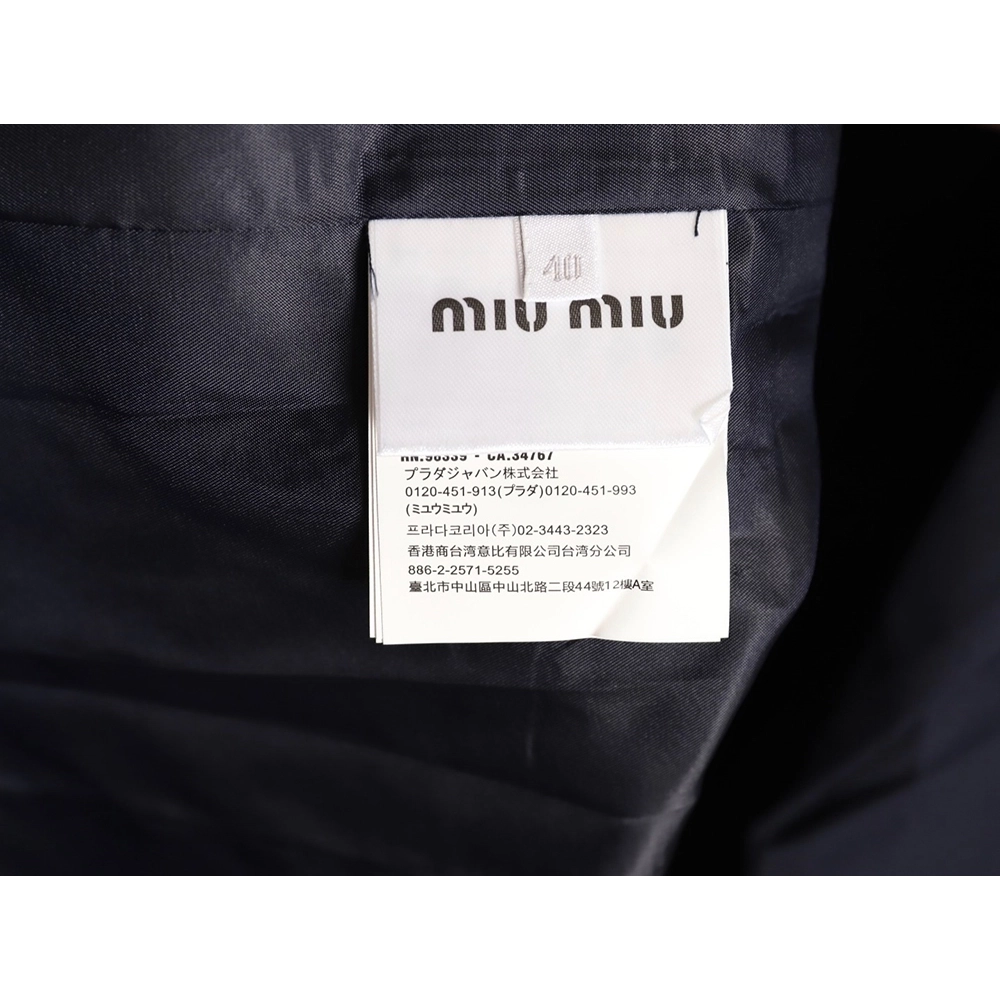 Miu Miu checked patchwork sleeve wool blazer,Miu Miu