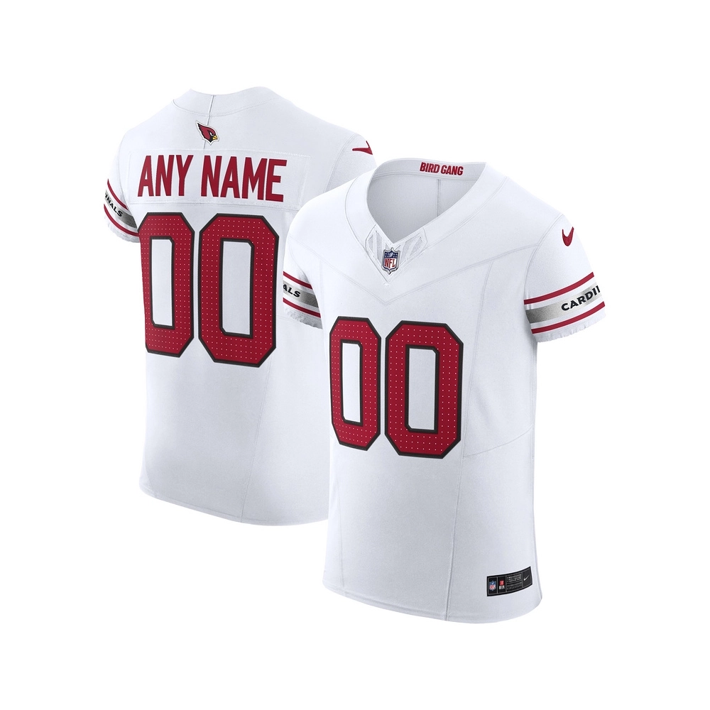 Mens Arizona Cardinals White Vapor F.U.S.E. Elite Custom Jersey
