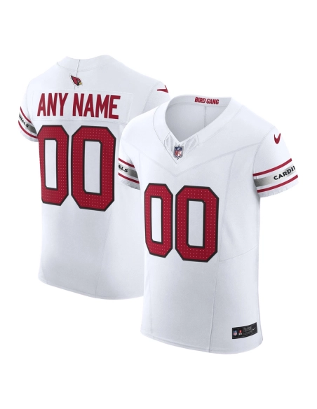 Mens Arizona Cardinals White Vapor F.U.S.E. Elite Custom Jersey